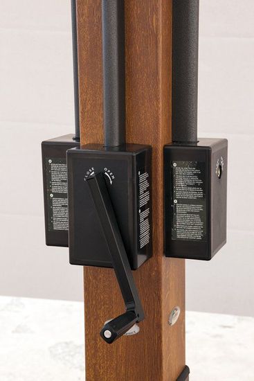 Зонт профессиональный четырехкупольный Wood Poker 7000 Scolaro Италия