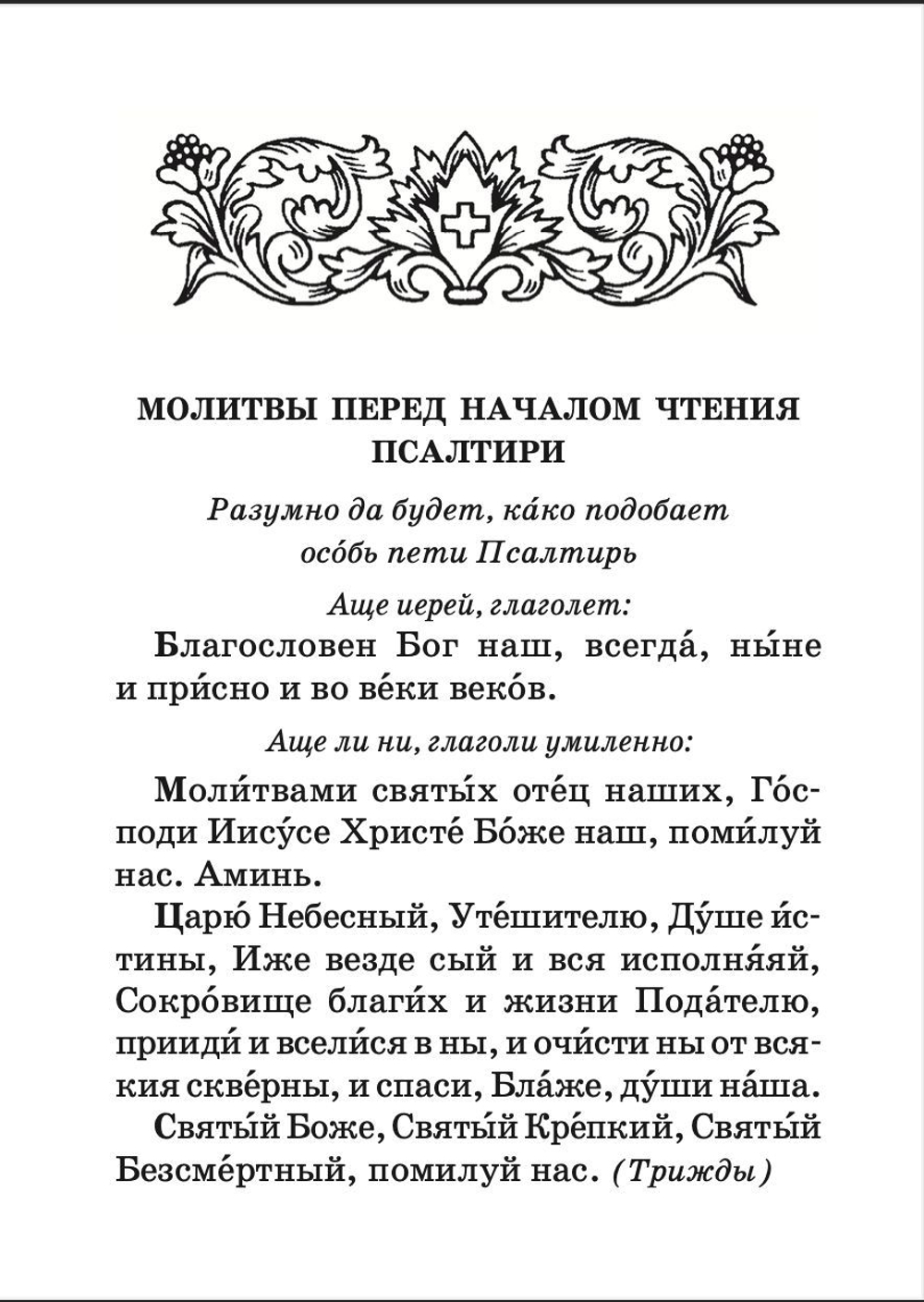 Псалтирь с пояснениями. Мягкий переплет