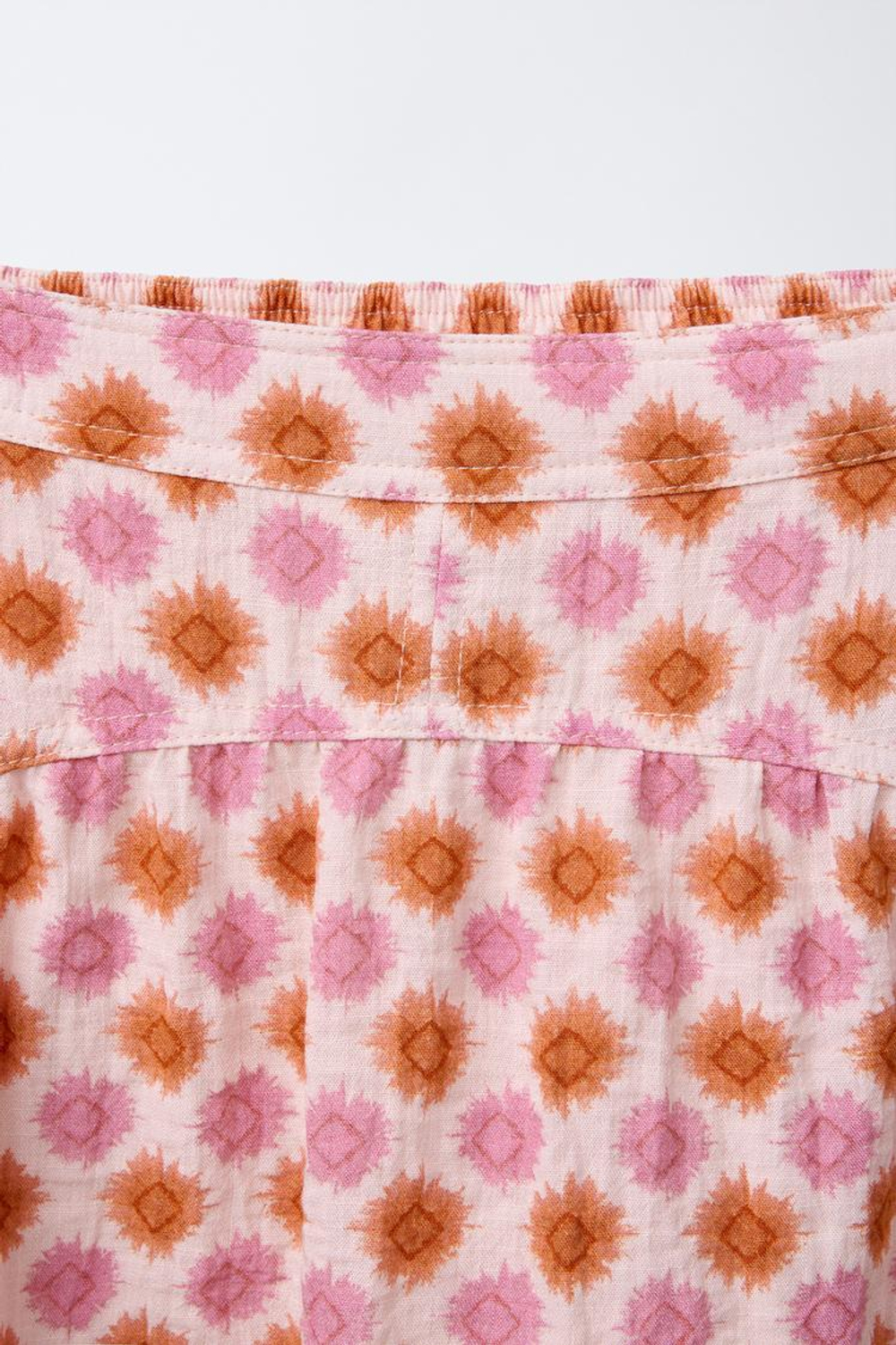 ZARA ЮБКА-ШОРТЫ С ПРИНТОМ «СОЛНЦЕ», РОЗОВЫЙ