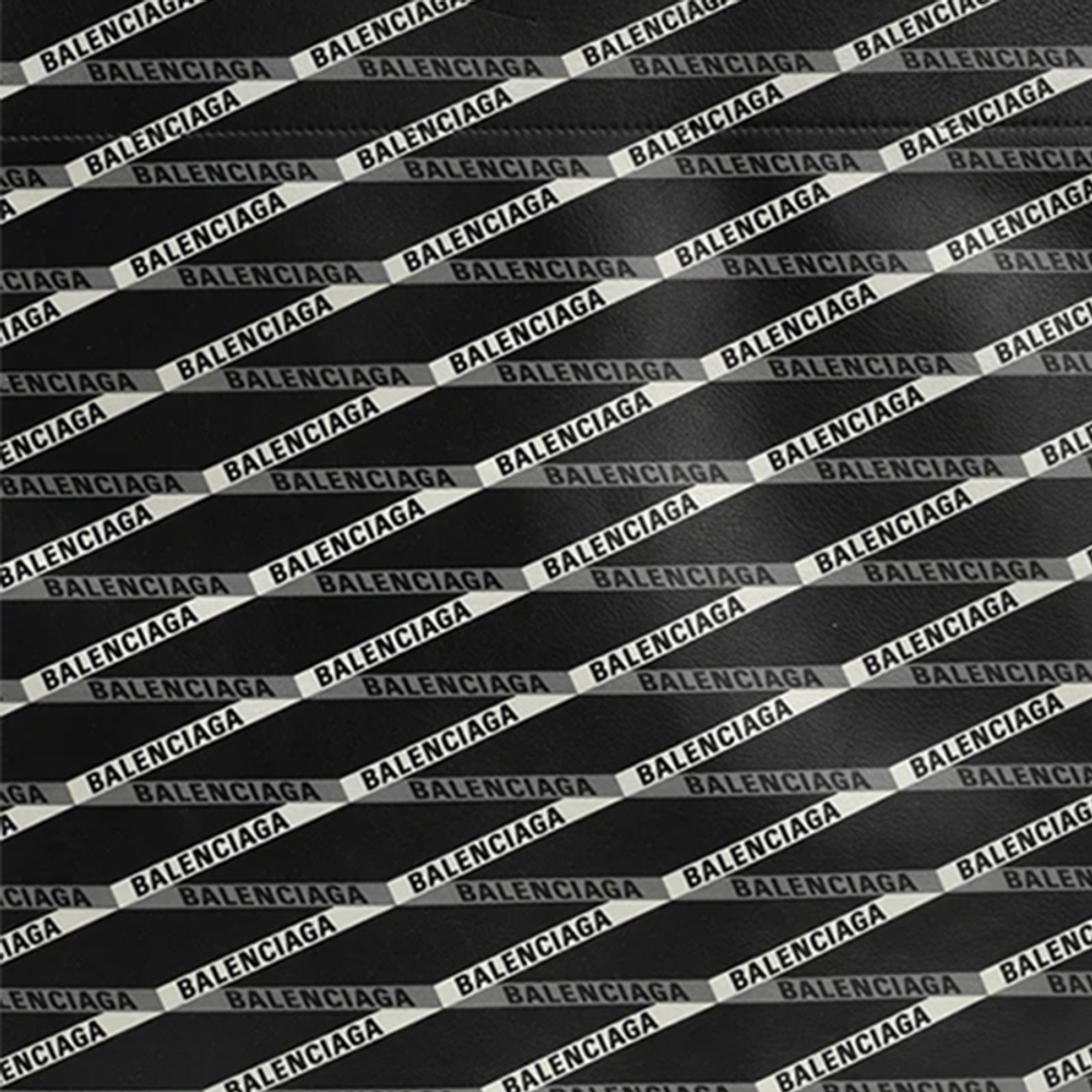 Balenciaga Cow Leather Portable Clutch Bag Unisex Black