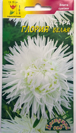 Астра Глория белая 0,2 г хризантемовидная СМЦ-449