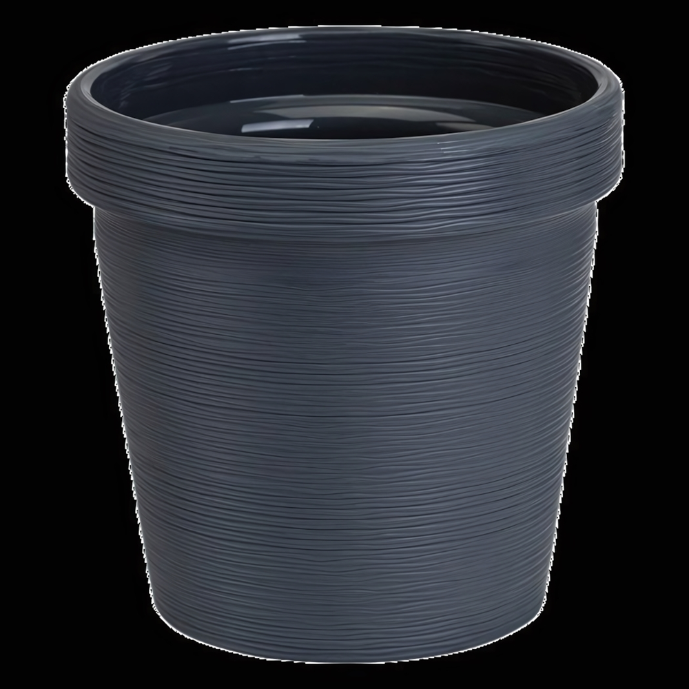 Кашпо для цветов пластиковое 3,57л d-19см «Терра» Антрацит