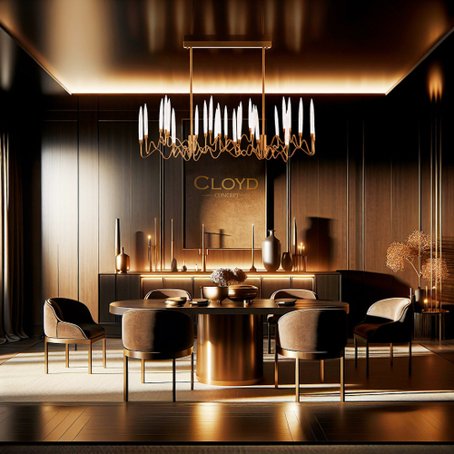 Люстра Cloyd ZOAR C26 / шир. 120 см - латунь (арт.10407)