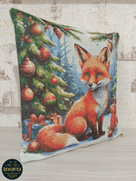Декоративный гобеленовый чехол для интерьерной подушки Братец лис 38*38