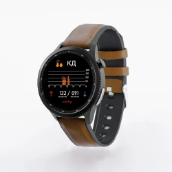 Смарт-часы здоровья с пульсометром Health Watch Pro №80, коричневый