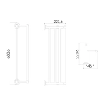 Полка Raiber RB52010 с полотенцедержателем