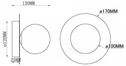 Накладной светильник MyFar July MR2001-1WC