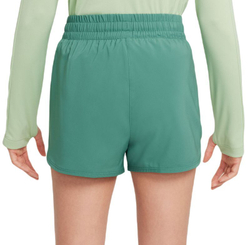 Шорты для девочки теннисные Nike Kids Dri-Fit One High-Waisted Woven Training Shorts - белый, разноцветный