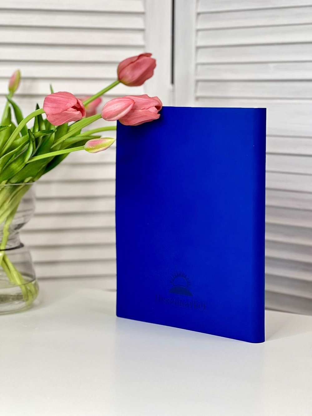 Блокнот А4 200л. (400страниц) в клетку без рамки Синий (К44-694КБР)