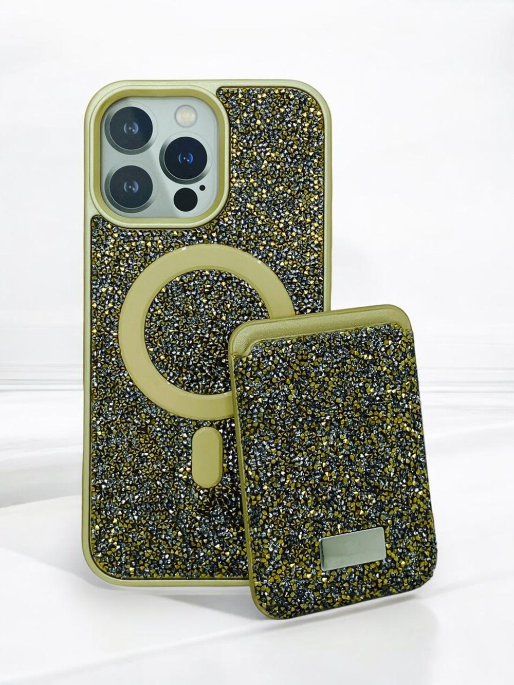 Чехол Swarovski с картхолдером для iPhone 13/14