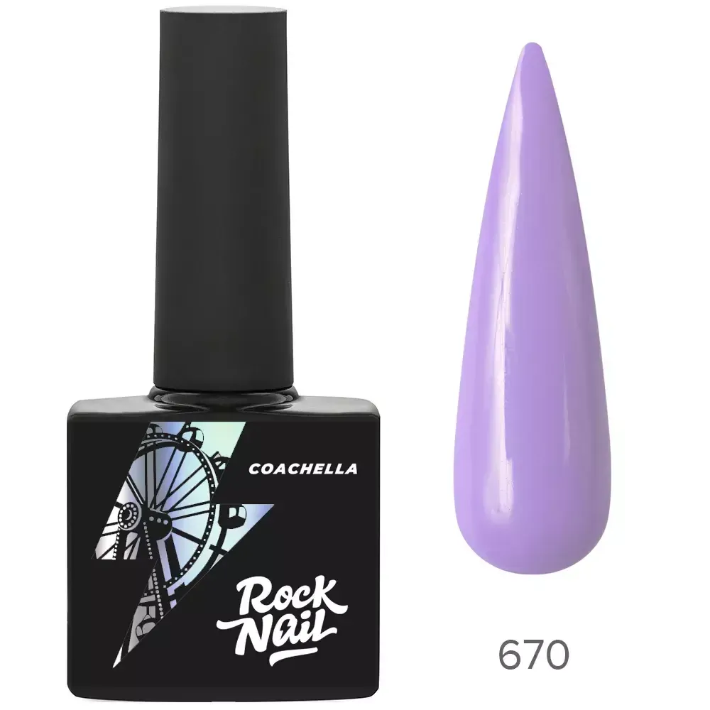 RockNail Гель-лак Coachella 670 Boho Ne Ploho, 10 мл