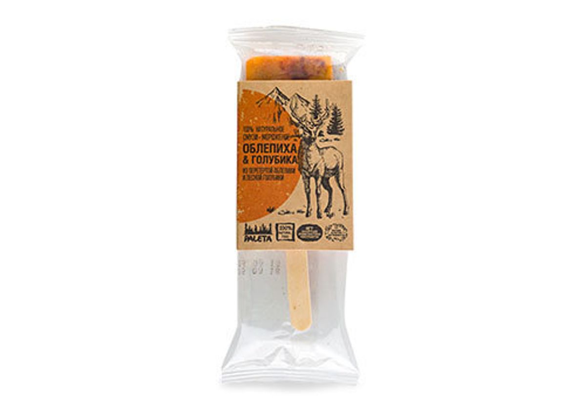 Смузи-мороженое Paleta облепиха и голубика, 70г