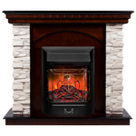 Каминокомплект Real Flame Elford AO с очагом Majestic Lux Black (без пульта)