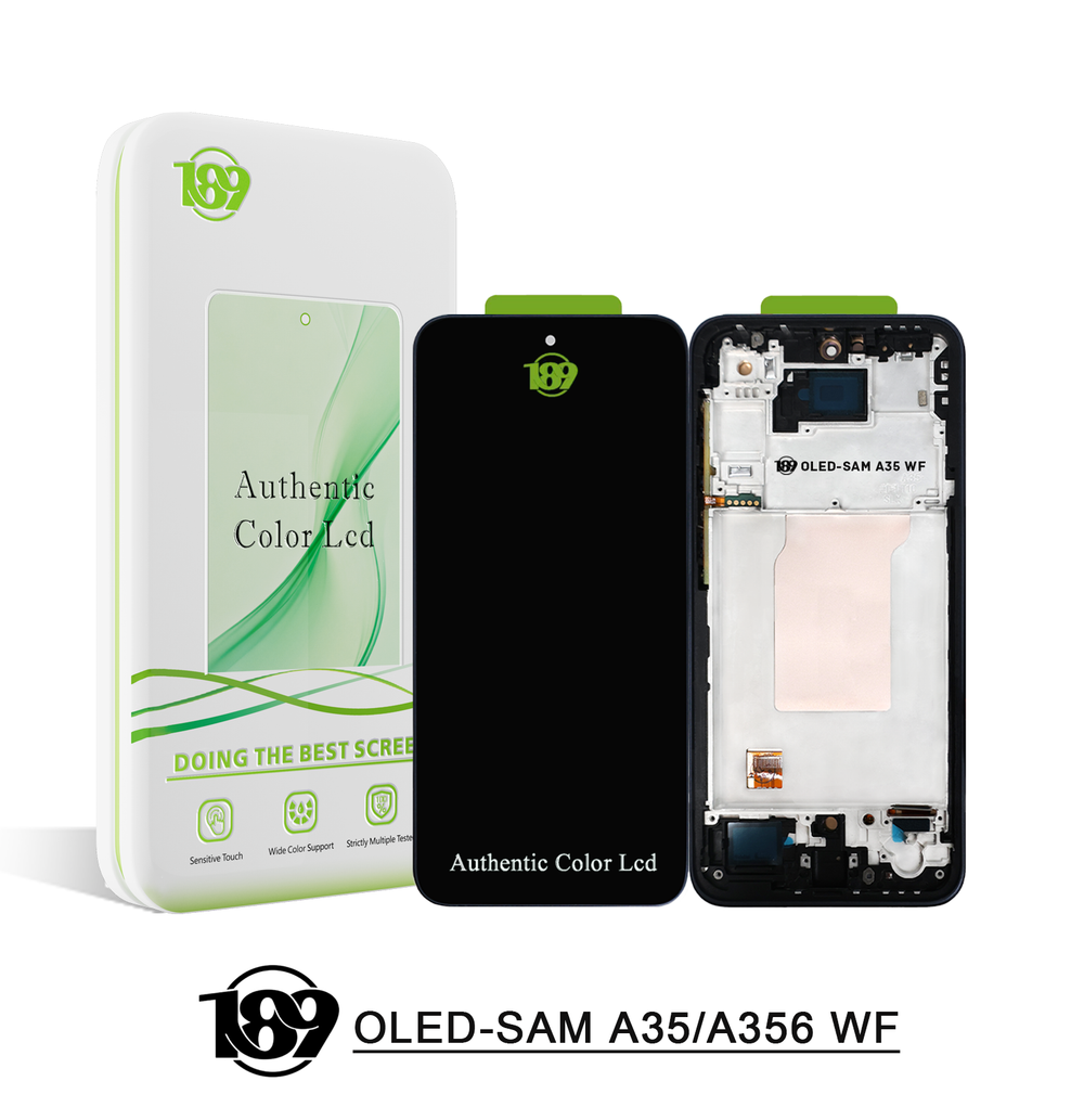 Дисплей Samsung A35/ A356E рама; бренд 189 (OLED+)