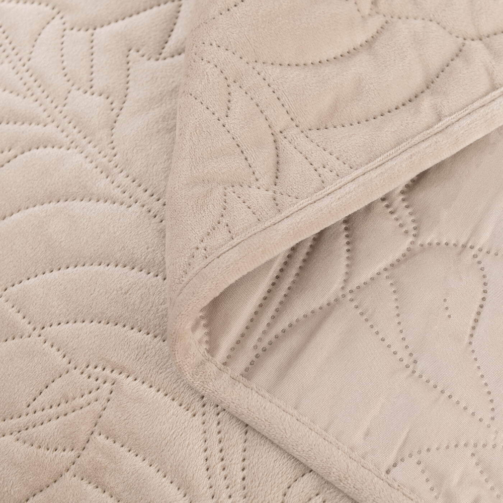 Покрывало 160х220 и наволочка 50х70 Sofi De MarkO Мелисса светло-бежевое