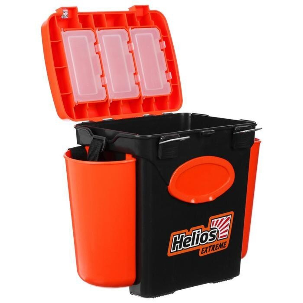 Ящик зимний "FishBox" 10л. односекционный оранжевый Helios