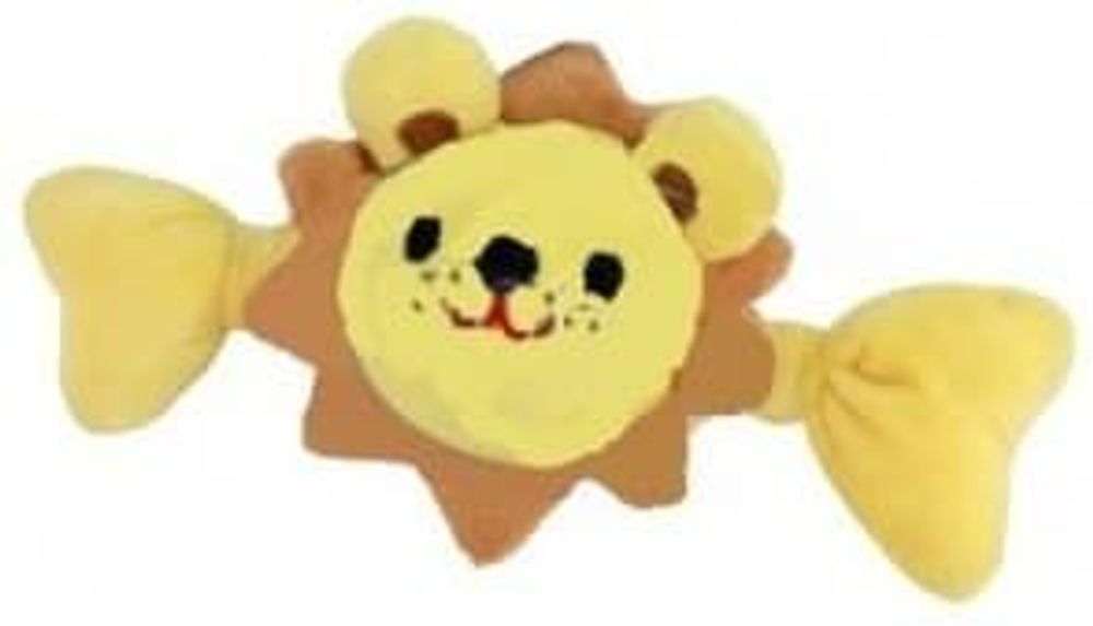 Игрушка мягкая для собак &quot;Лев&quot;, плюш, ПУ шар внутри 6,5 х 21 см. 510-248 ИСТЛЭНД