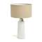 Mijal Керамическая настольная лампа с белой отделкой