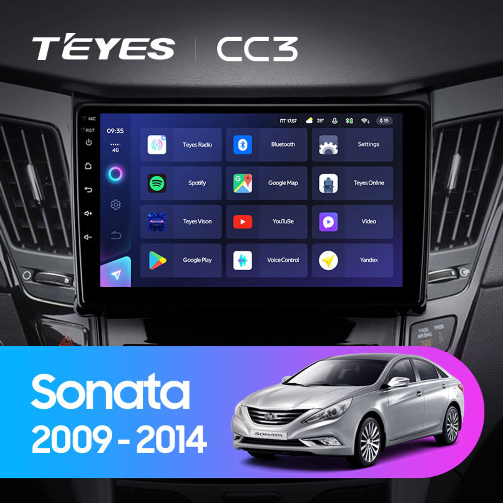 Teyes CC3 9" для Hyundai Sonata 2009-2014
