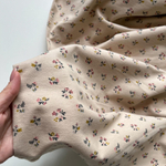 Фланель Букеты на бежевом фоне