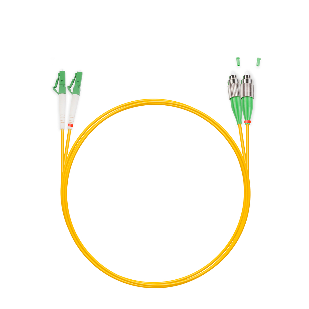 Патч Корд Оптоволоконный FC/APC-LC/APC SM 9/125 Duplex 3.0мм 1 м