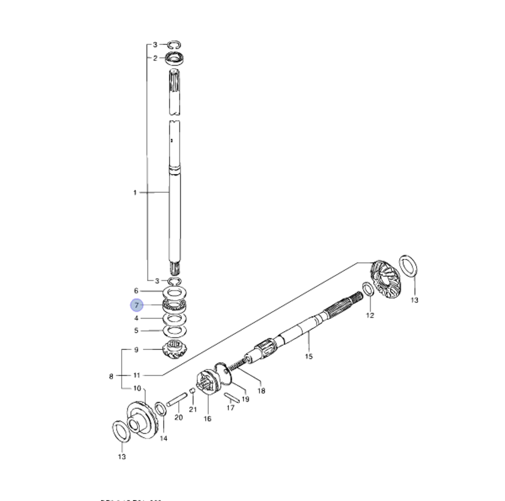Подшипник 20x35x4.5 Suzuki 9.9/15лс (оригинальный арт. 09263-20024)