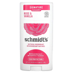 Schmidt's, Натуральный дезодорант, роза и ваниль, 75 г (2,65 унции)