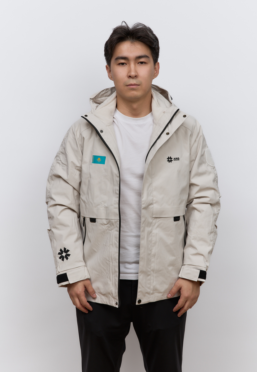 Куртка на флисе ARGYMAQ EXPLORER OFF-WHITE