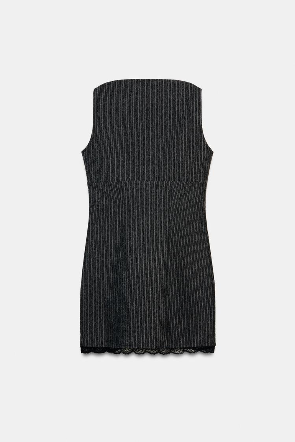 ZARA КОРОТКОЕ ПЛАТЬЕ В ПОЛОСКУ В ДИПЛОМАТИЧЕСКОМ СТИЛЕ, ПОЛОСКИ