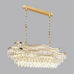 5073/15 HALL (В 2-Х КОРОБКАХ) ODL24 623 золото/прозрачный/металл/хрусталь Люстра E14 15*40W WAYTA