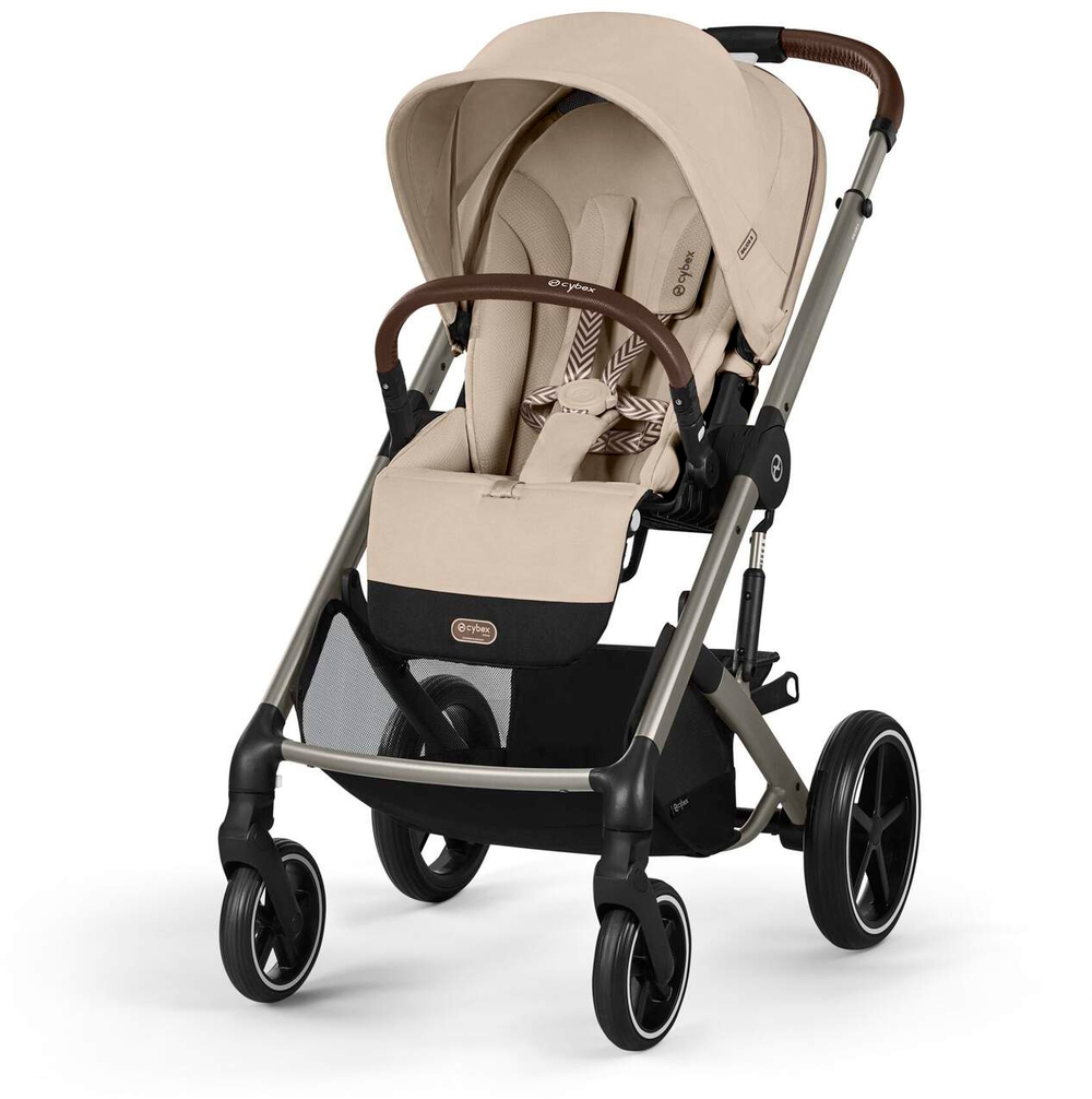 Cybex Детская коляска Balios S Lux BLK 2 в 1 цвет Almond Beige