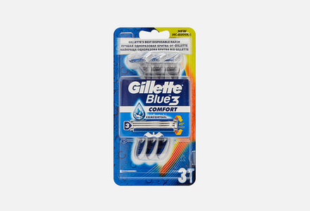 Gillette Станок бритвенный Blue 3 Comfort, одноразовый, 3 шт