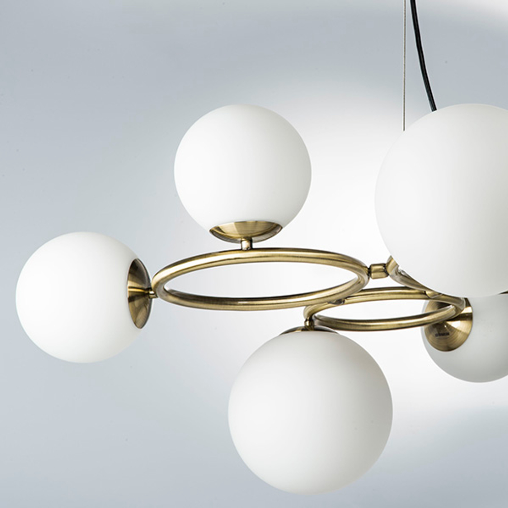 815091 Люстра GLOBO 9х40W G9 ЛАТУНЬ