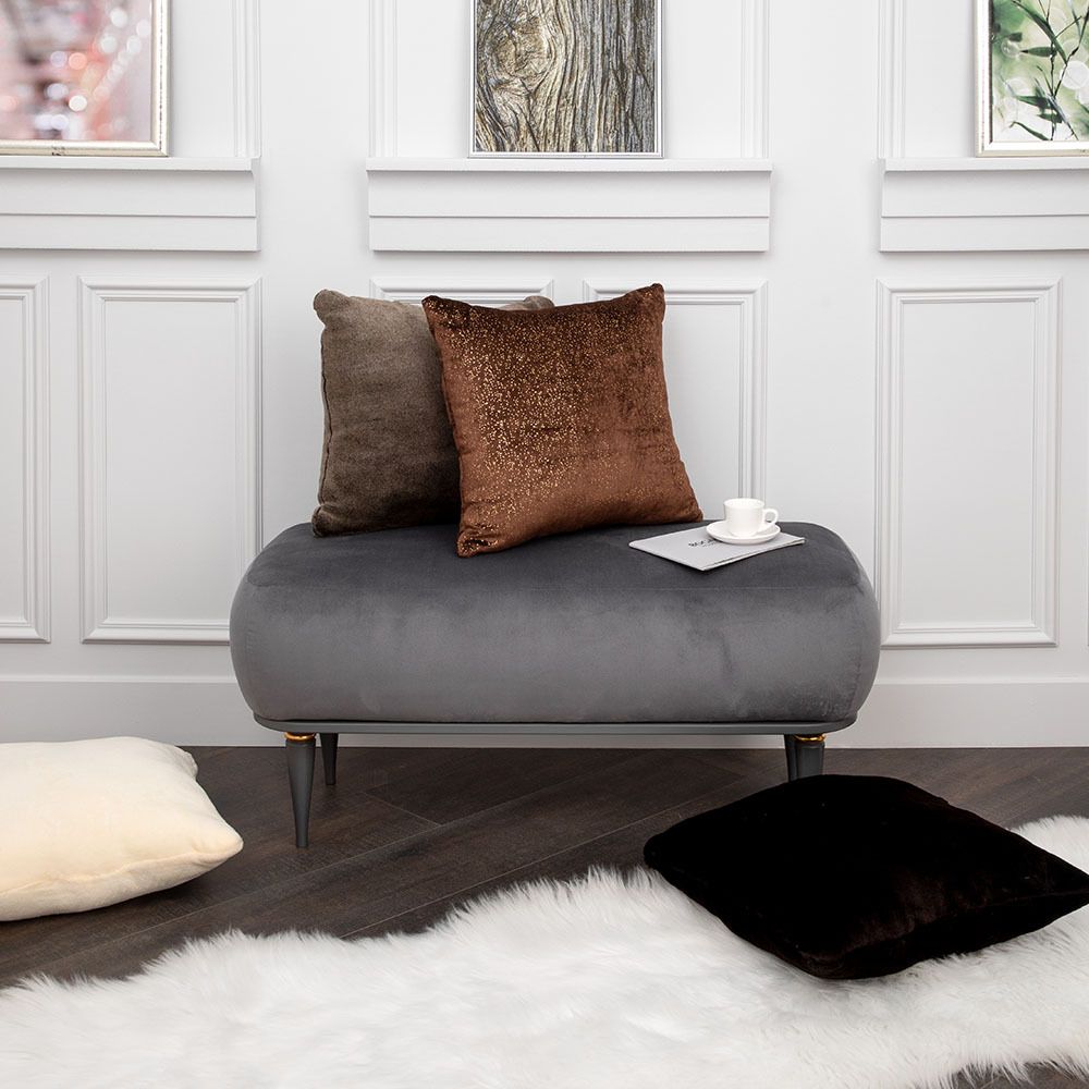 Подушка декоративная Биар Серо-коричневая