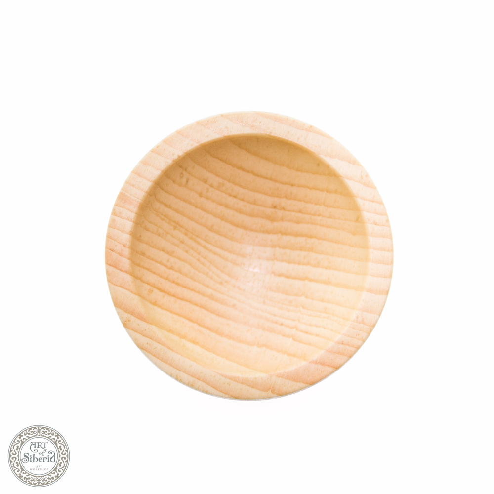 Тарелка-чаша Art of Siberia из сибирского кедра, 7,7 см T31