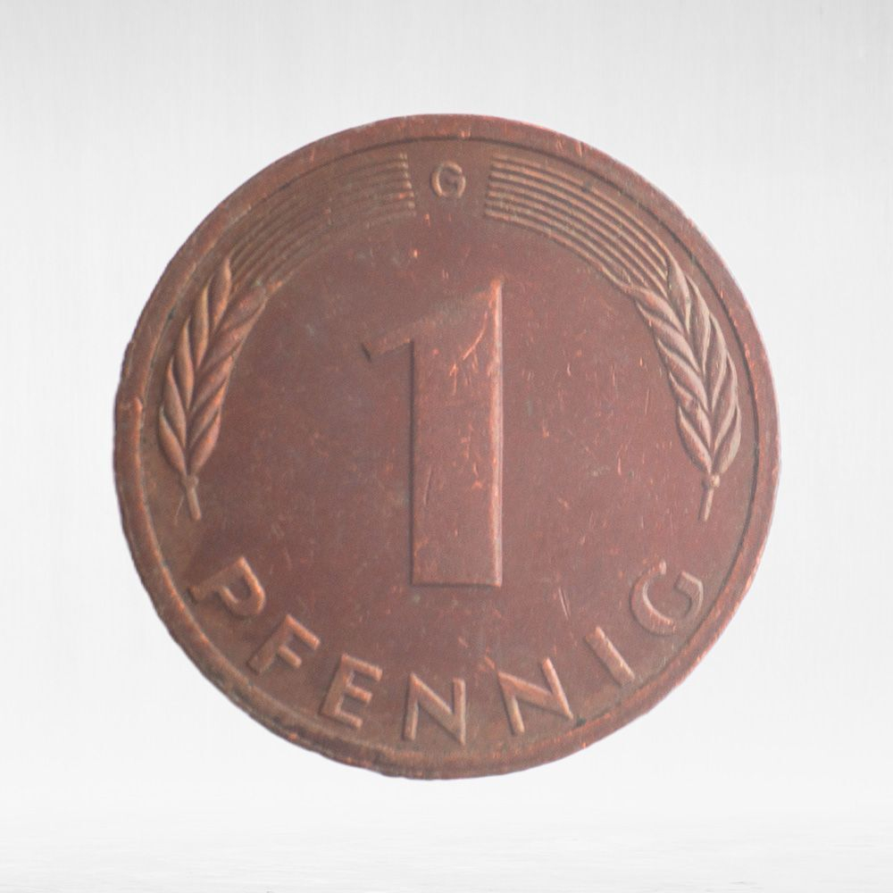Germany, 1 Pfennig, 1985, (Karlsruhe Mint - "G"), VF