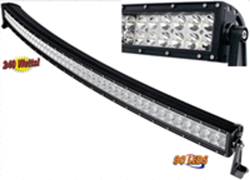 Балка LED 300W (1300*82*40мм)  2ряд изогнутая GZ045