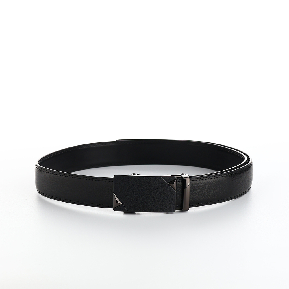 Ремень мужской, ширина 3.5 см, пряжка автомат, чёрный