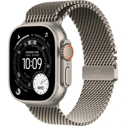 Apple Watch Ultra 3, 49 мм, Natural Titanium, миланский сетчатый браслет (2025)