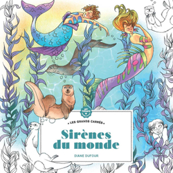 Hachette  раскраска по номерам  Sirènes du monde