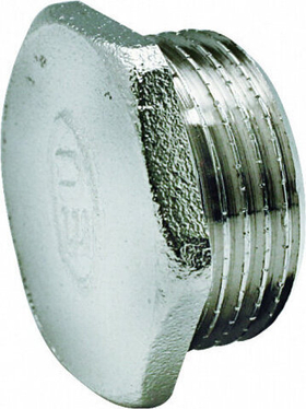 Заглушка никелированная наружная резьба Euros 1 1/2*