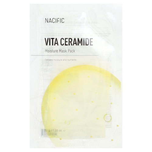 Nacific, Vita Ceramide, увлажняющая косметическая маска, 1 листовая маска, 30 г (1,05 унции)