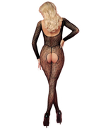 Боди-комбинезон с принтом леопард с доступом Amor El черный S/L