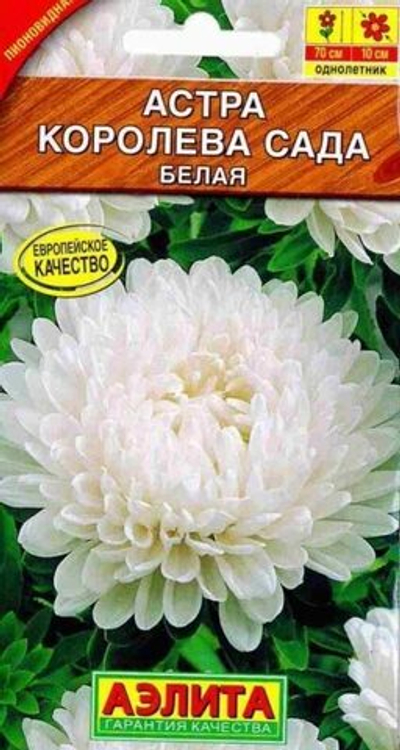 Астра Королева сада Белая однолетник 0,2г (Аэлита)