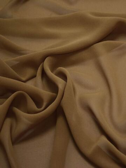 Шифон, коричневый, мультишифон С17