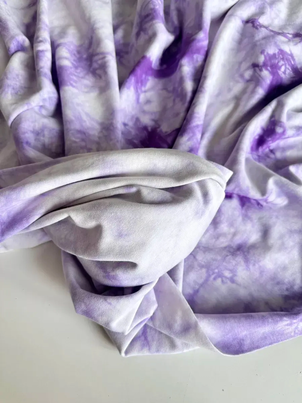 Кулирка ткань для шитья хлопок принт Тай Дай 1м чулок