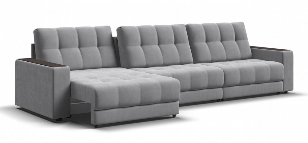 Диван Босс Гранд Велюр Монолит сталь