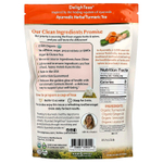 DelighTeas, Аюрведический травяной чай с куркумой, без кофеина, 30 роскошных чайных пакетиков в форме пирамидки, 120 г (4,2 унции)