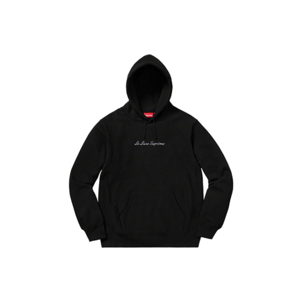 Supreme SS19 Le Luxe Hooded Sweatshirt Black