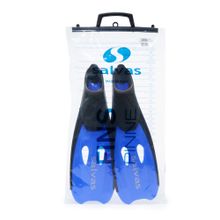 Ласты для плав. Salvas Cancun Fin ,BA12531BTSTS, TPR и Technoflex,р.31-33, синий